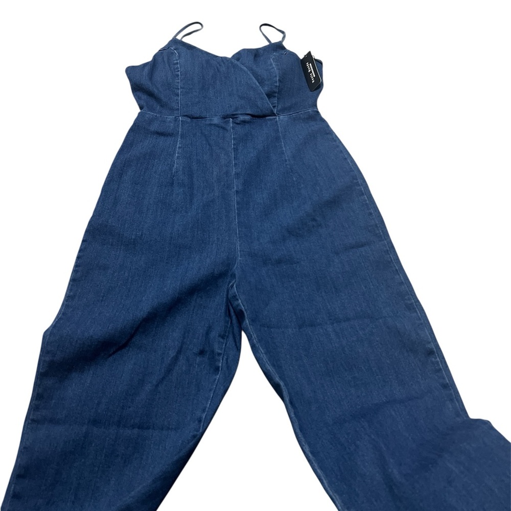 Haute Monde Denim Blue Jumpsuit